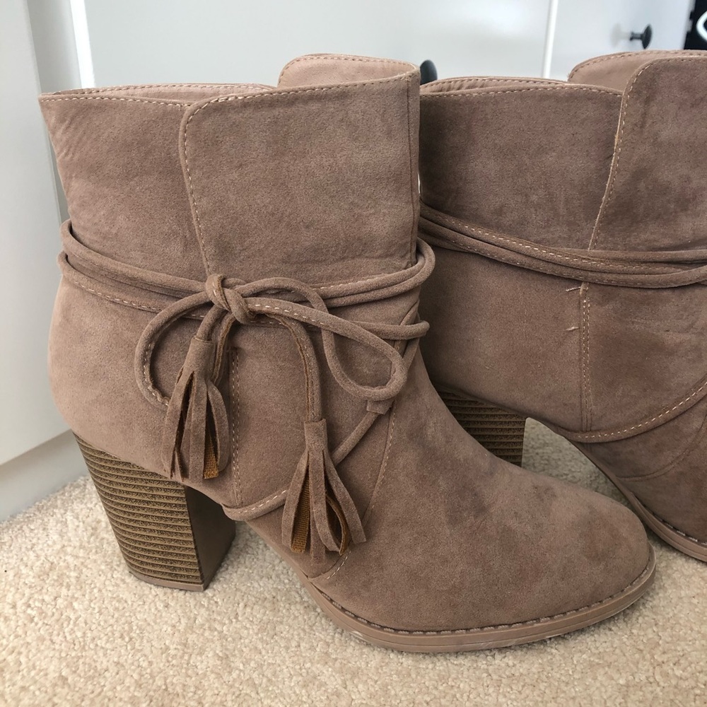 Brown booties